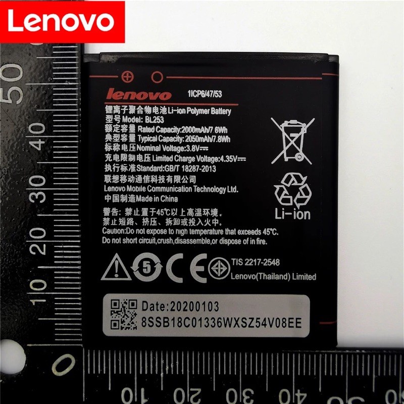แบตเตอรี่สำหรับLenovo BL253 A2010 Bateria 2010 / BL 253 BL-253 A1000 ...