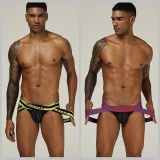 Orlvs Jockstrap ชุดชั้นในกางเกงชั้นในเนื้อผ้าฝ้ายระบายอากาศสําหรับผู้ชาย Or 206