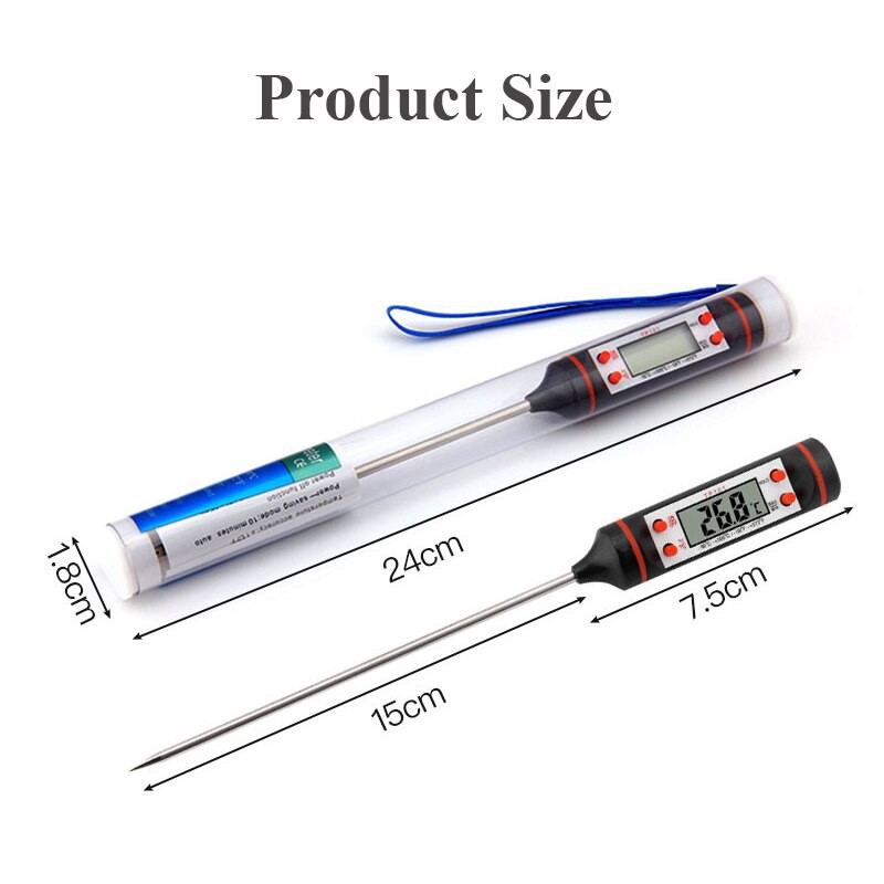 ที่วัดอุณหภูมิดิจิตอล-สำหรับทำอาหาร-ในครัว-kitchen-cooking-food-meat-probe-digital-bbq-thermometer-50-to-300c