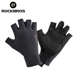 สินค้า rockbros ถุงมือขี่จักรยาน แบบสั้น กันลื่น ระบายอากาศ