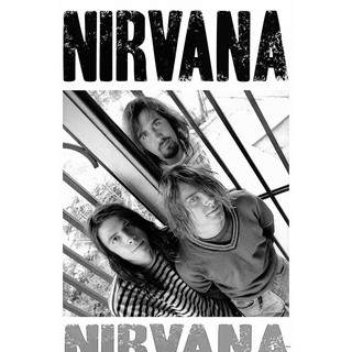 โปสเตอร์ รูปถ่าย วงดนตรี ร็อค เนอร์วานา NIRVANA 1987-94 POSTER 24”x35” Inch Kurt Cobain Legend American Rock Band