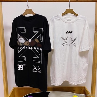 GP เสื้อยืดแขนสั้น Off White &amp; Kaws SML