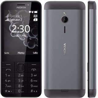 โทรศัพท์มือถือ โนเกียปุ่มกด NOKIA 230 (สีดำ)  2 ซิม จอ  2.8นิ้ว รุ่นใหม่ 2020
