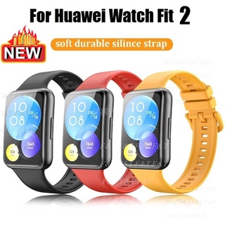 ภาพหน้าปกสินค้าสาย huawei watch fit 2 Sports Strap For huawei watch fit 2 สาย Silicone Wriststrap For Huawei watch fit2 Belt Bracelet สายนาฬิกา Huawei fit 2 ซึ่งคุณอาจชอบราคาและรีวิวของสินค้านี้