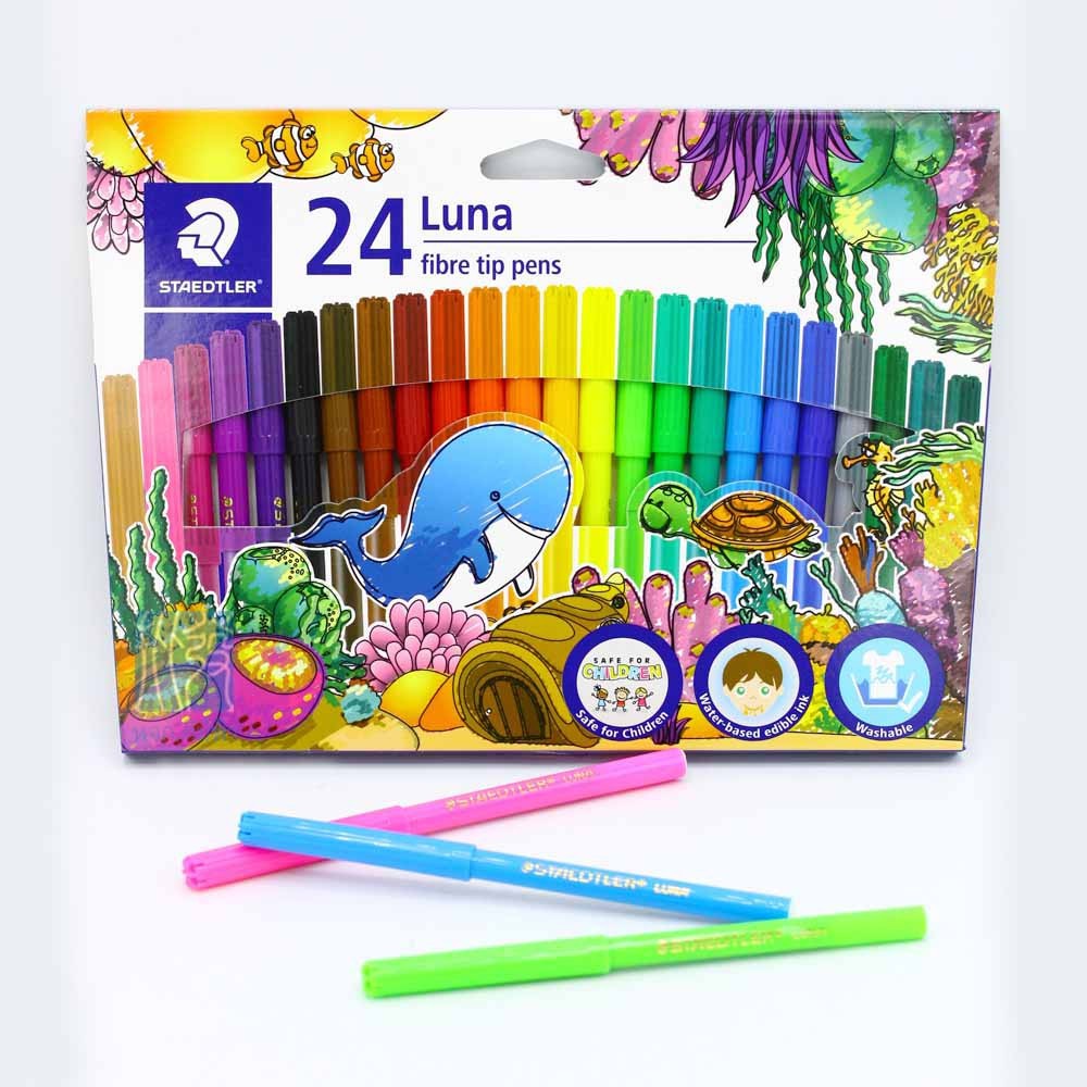 staedtler-สีเมจิก-luna-24-สี-ปากกาเมจิก-ปากกาสีน้ำ-เมจิก