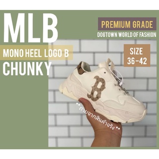 รองเท้า MLB CHUNKY MONO HEEL LOGO B รองเท้าเอ็มแอลบี