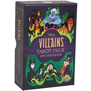 [ไพ่แท้-ขายดี] Disney Villains Tarot Deck ไพ่ทาโรต์ ออราเคิล ยิปซี ทาโร่ villain villian villians oracle card cards
