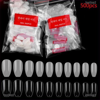 ❤ดวงอาทิตย์❤ เล็บปลอมอะคริลิค สําหรับตกแต่งเล็บ 500 ชิ้น