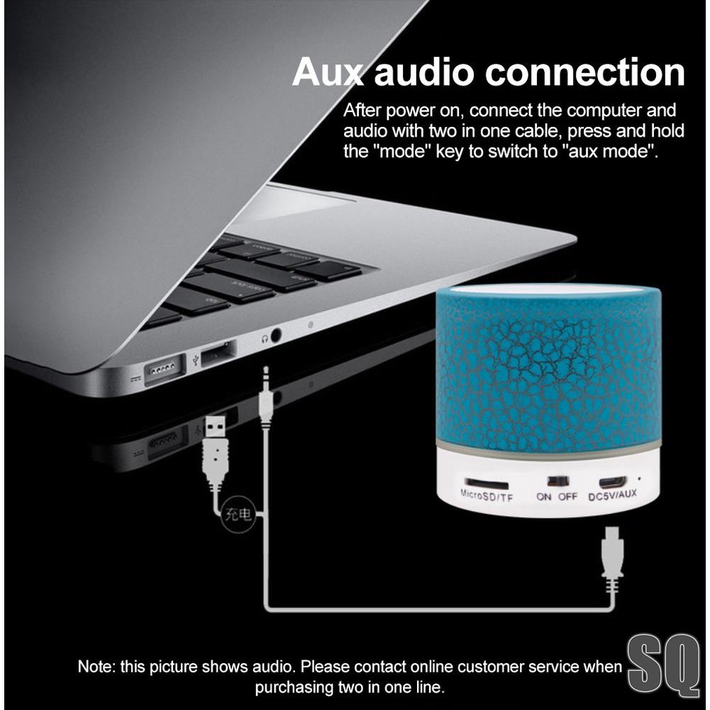 ลําโพงบลูทูธ-a9-ขนาดเล็ก-พร้อมไฟ-led-แบบใส-สีสันสดใส