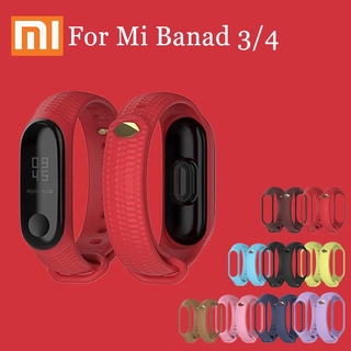 สินค้า Mijobs สายซิลิโคน สําหรับ Xiaomi Mi Band 3 4 Sport Watch สายรัดข้อมือ Miband สร้อยข้อมือแบบสมาร์ทวอทช์