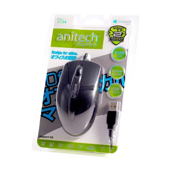 anitech-แอนิเทค-เมาส์แบบมีสาย-mouse-usb-เมาส์-รุ่น-a534