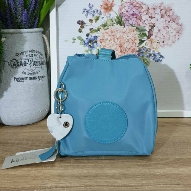 kipling-immin-small-shoulder-bag-สีฟ้าเขียว