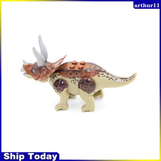 Arthur ชุดของเล่นบล็อกตัวต่อ ไดโนเสาร์โลก T-Rex Indominus Rex 77001 77021 8 ชิ้น ต่อชุด