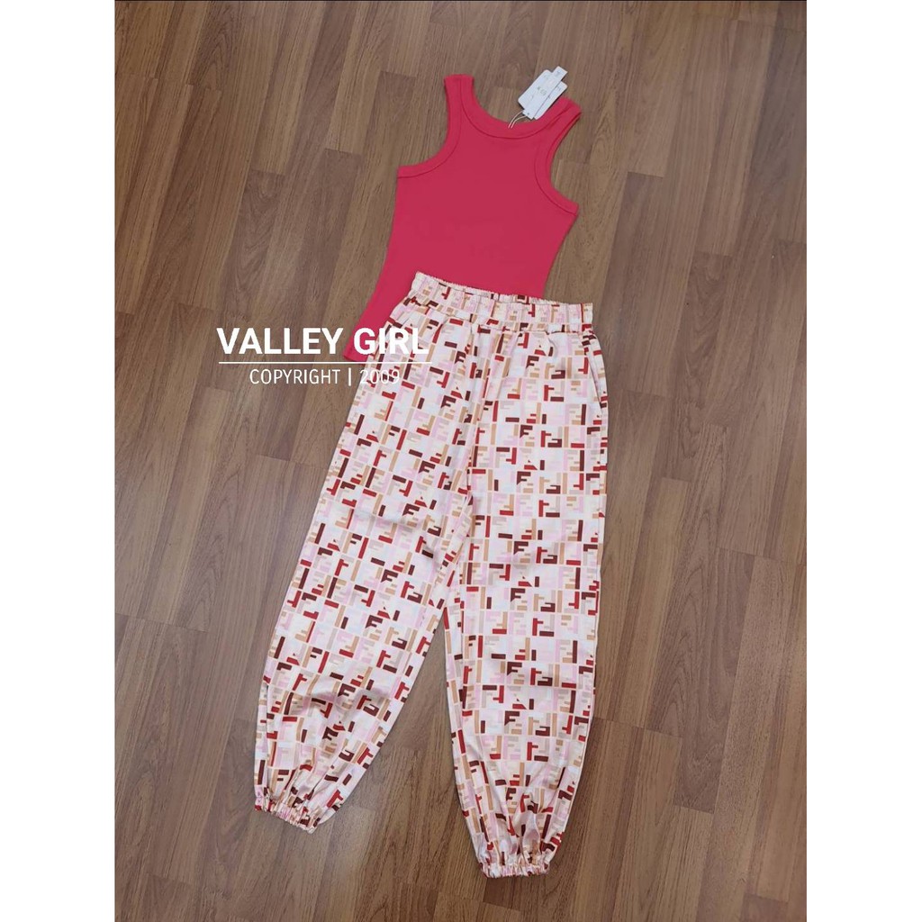 valley-girl-เสื้อ-กางเกงขายาว-เซตนี้คือใส่น่าร้ากมากกกก-สีสันรับsummerสุดๆค่า-เสื้อกล้ามผ้าดีมากก