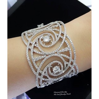 Diamond Bangle กำไลเพชร งานสวยมากกกกกกก มากกกที่สุดค่ะ งานอลัง งานเริ่ดหรู ไม่ซ้ำใคร เพชร CZ แท้ เพชรถี่ยิบวิ้งเล่นไฟ