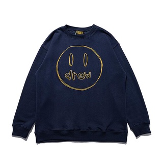 ✨ ✨Ready Stock✨ ✨ Plus size drew new smiley embroidered cotton casual long-sleeved round neck sweater