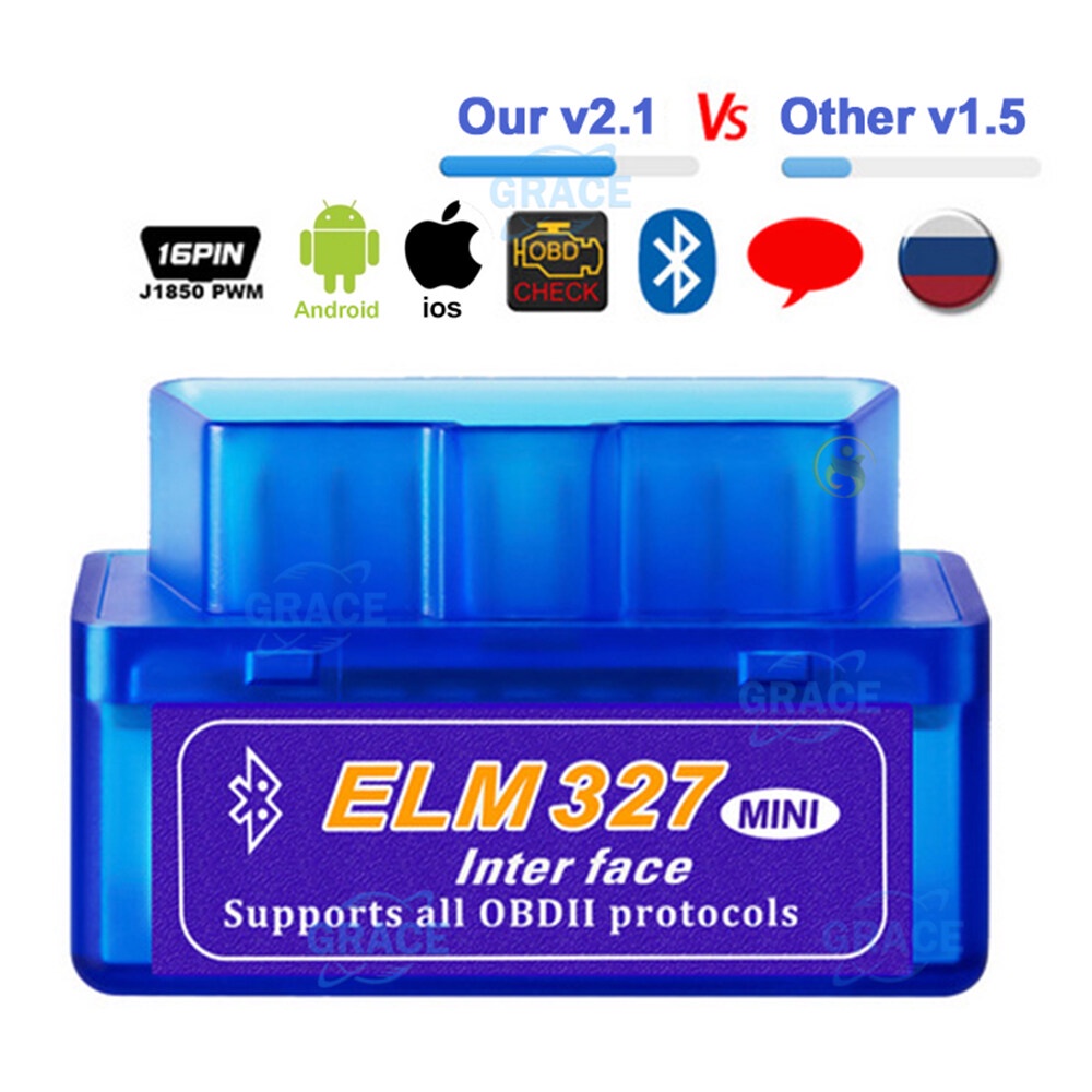 mini-elm327-obdii-obd2-บลูทูธสเเกนรถ-สำหรับ-android-v2-1-บลูทูธ-obd2-เครื่องมือวินิจฉัย-android-windows-code-reader