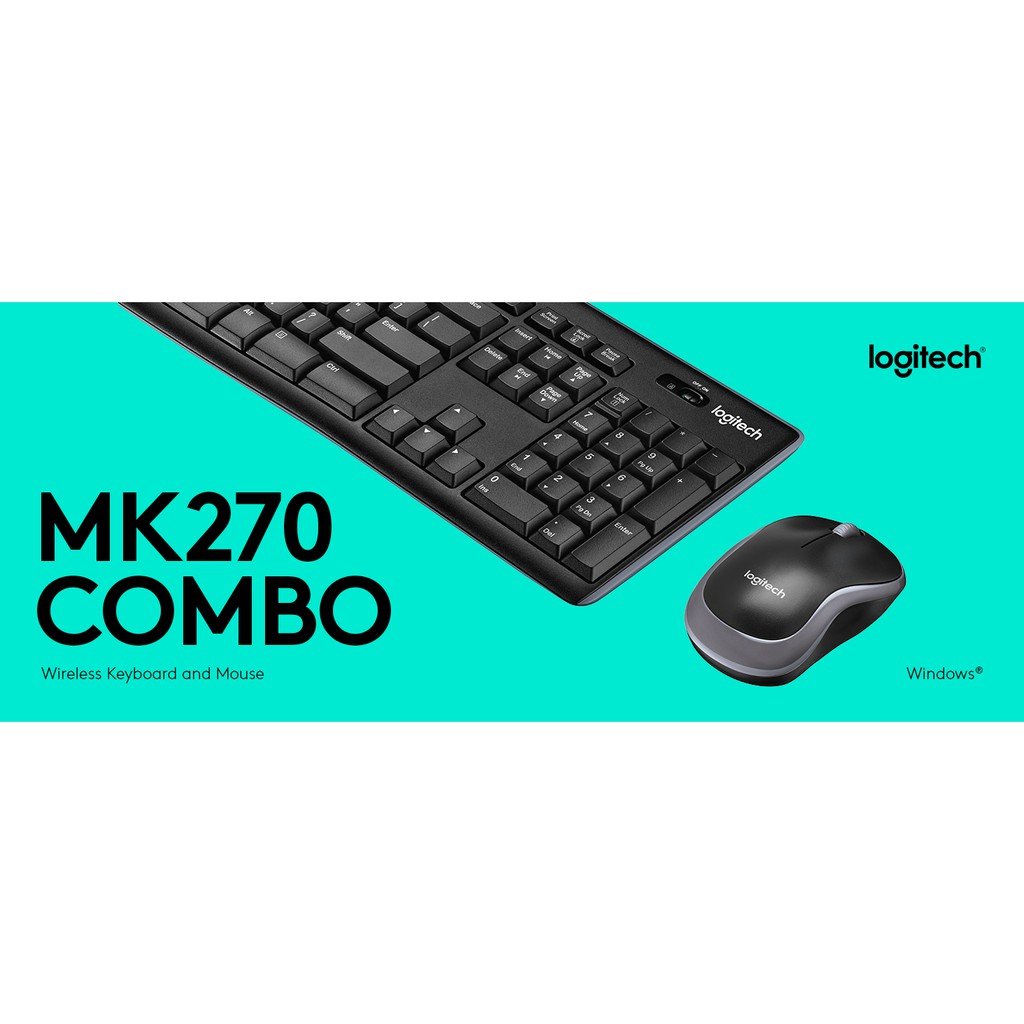 keyboard-mouse-wireless-คีย์บอร์ดและเม้าส์ไร้สาย-logitech-cordless-mk270-black-แป้นอังกฤษ-ไทย-ประกัน-synnex-1-ปี