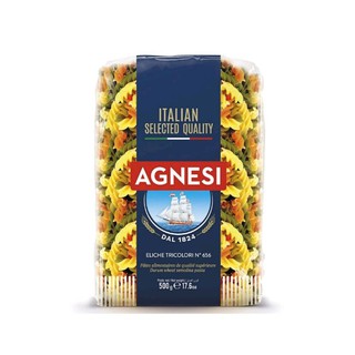 ภาพหน้าปกสินค้าAgnesi Pasta Eliche Tricolor 500g ซึ่งคุณอาจชอบราคาและรีวิวของสินค้านี้