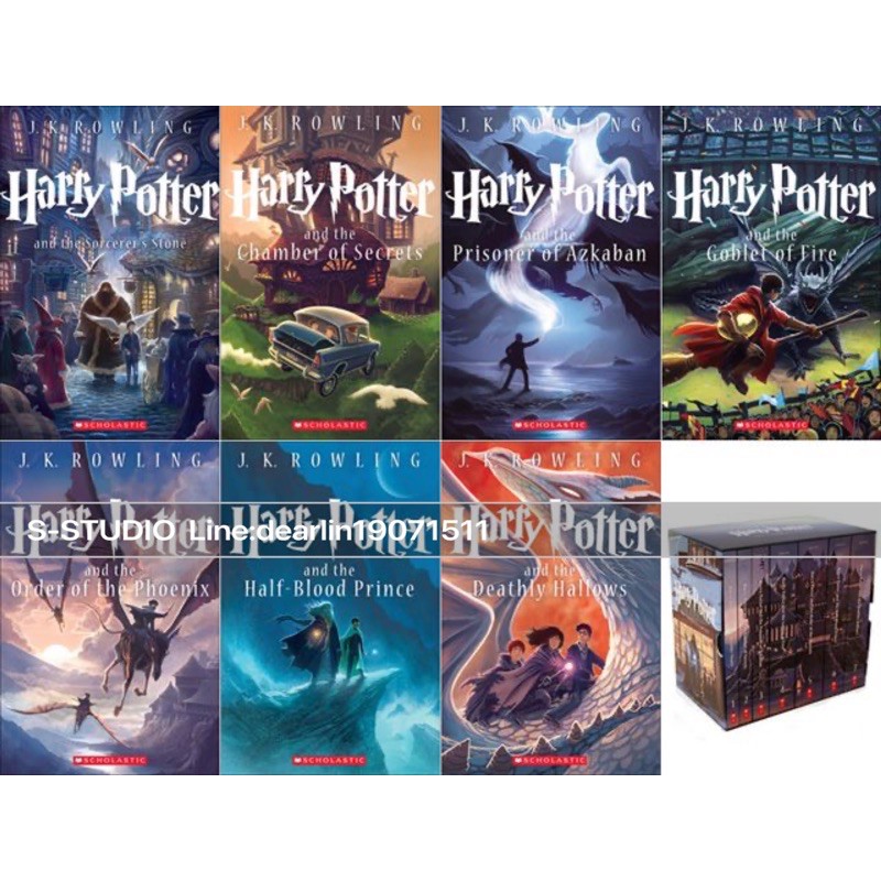 Harry Potterชุดหนังสือภาษาอังกฤษ Complete Book Series Special Edition Boxed Set artwork by Kazu