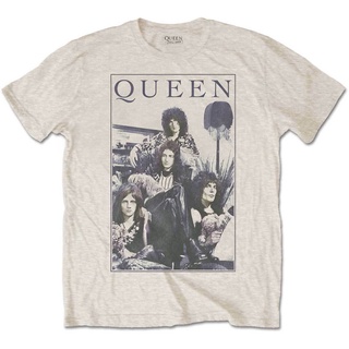 【cotton Tshirts👕】เสื้อยืดผ้าฝ้ายCOTTON ☏♙Queen Freddie Mercury Brian May Band Profile 2 Tee T-Shirt MensS-3XL