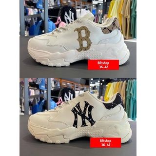 ภาพหน้าปกสินค้าพร้อมส่ง New MLB Sneacker grade HI END ไซส์ 36-42  รองเท้ากีฬารองเท้าอเนกประสงค์  สูง 6CM ที่เกี่ยวข้อง