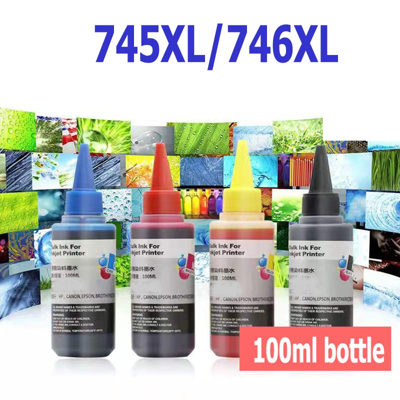 Canon 745 746 หมึก 745s 746s ดำ PG745XL CL746XL หมึกรีฟิลใช้ได้กับ ...