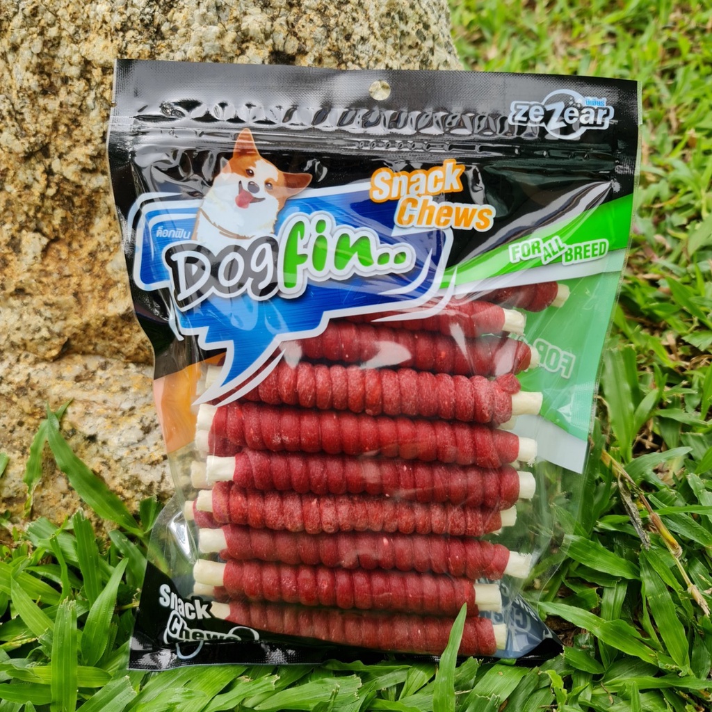 Dogfin สติ๊กนิ่มพันครั้นชี่นม ขนมสุนัข บรรจุ 500 กรัม | Shopee Thailand