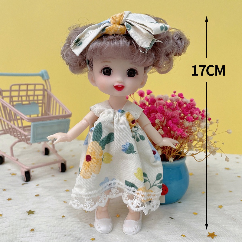 ภาพหน้าปกสินค้า17cm Doll Kids Toy Doll Birthday Gift จากร้าน sunflower1.th บน Shopee
