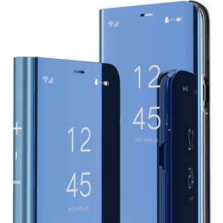 เคสโทรศัพท์มือถือแบบกระจก ฝาพับอัจฉริยะ สําหรับ Samsung Galaxy A82 A22 4G 5G F62 M62 A52 A72 Quantum2