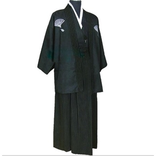 ภาพหน้าปกสินค้าชุดกิโมโนชายญี่ปุ่นสีดำ ชุดซามูไรญี่ปุ่น ชุดยูกาตะผู้ชาย ชุดฮากามะ ชุดเคนโด้ cp127/cp127.1/cp243/cp33 ที่เกี่ยวข้อง