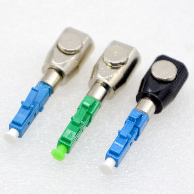 1pcs Optical Adapter Connector LC/UPC/APC Circular Bare Fiber Flange