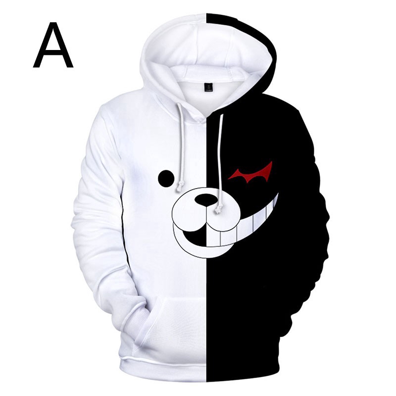 เสื้อสเวตเตอร์ส-ําหรับผู้ชายแขนยาวมีฮู้ดพิมพ์ลาย-monokuma-bear-3d