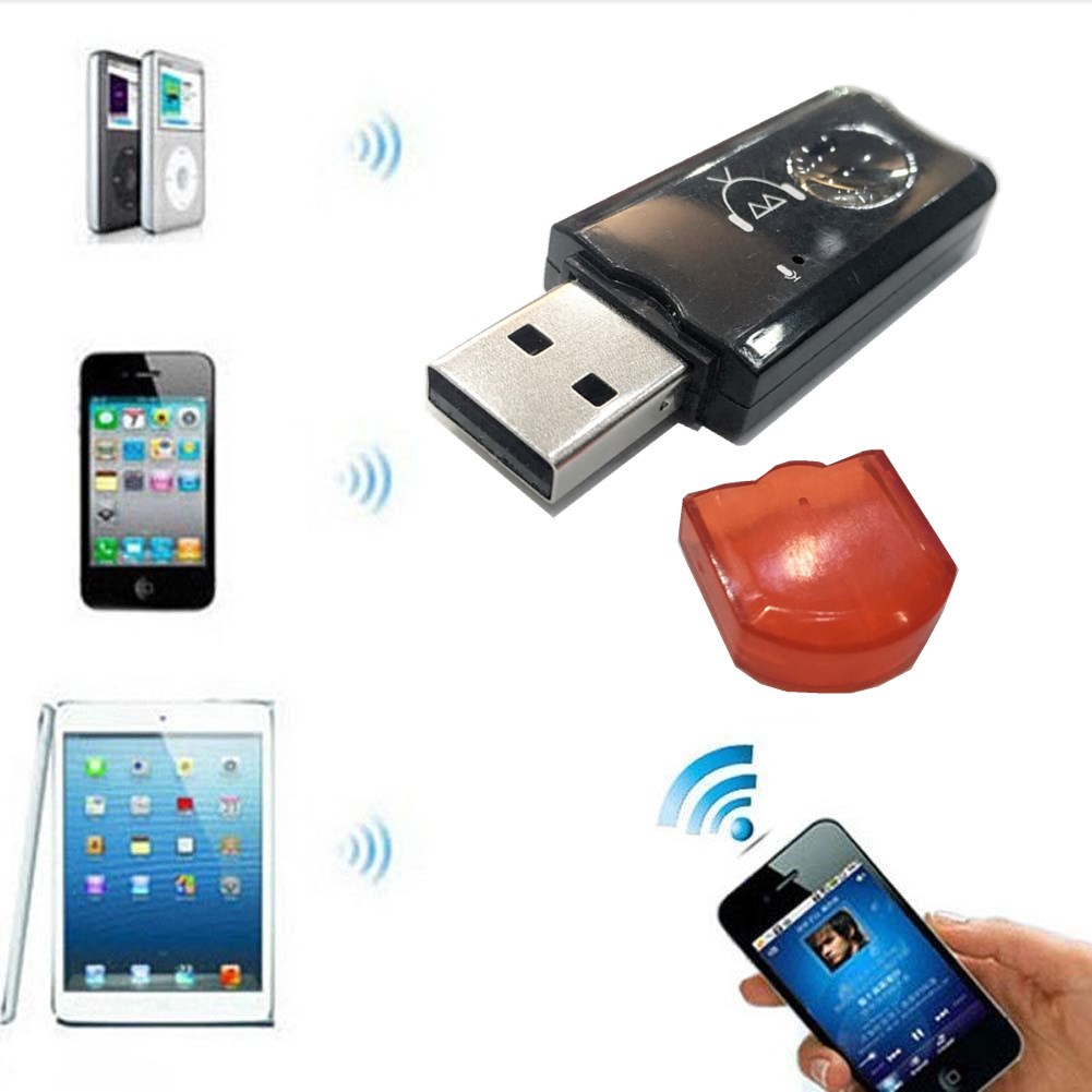 Wireless Stereo USB Blutooth Music Audio Receiver Adapter Dongle for ...