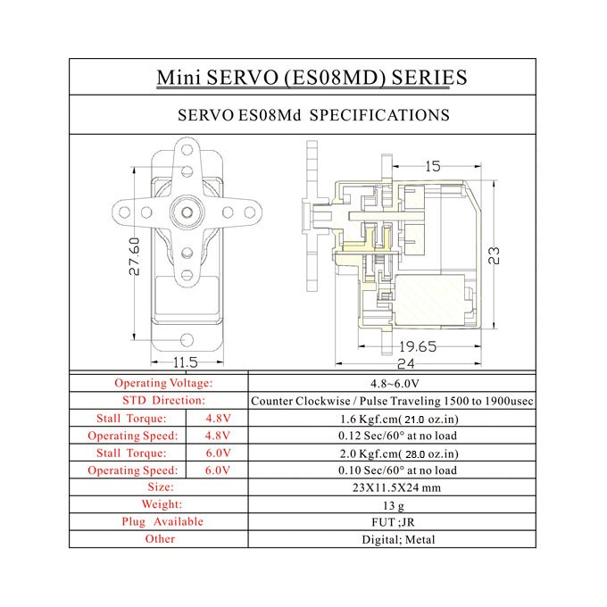 เซอร์โว-servo-es08md-ii