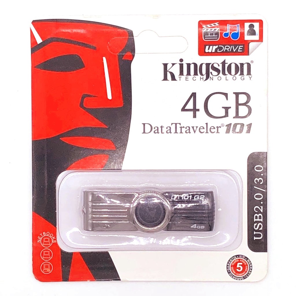 ภาพสินค้าแฟลชไดร์ฟ/Flash Drive  2GB 4GB 8GB 16GB 32GB 64GB 128GB Kingston Portable Metal DT101 USB Flash Drive จากร้าน dengxueyi บน Shopee ภาพที่ 2
