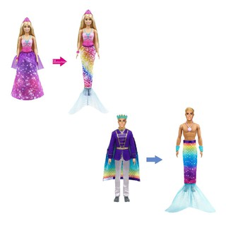 ภาพหน้าปกสินค้าBarbie Dreamtopia 2-in-1 Dolls with Prince to Merman Fashion Transformation ตุ๊กตา บาร์บี้ หรือ เคน 2-in-1 GTF91 ที่เกี่ยวข้อง