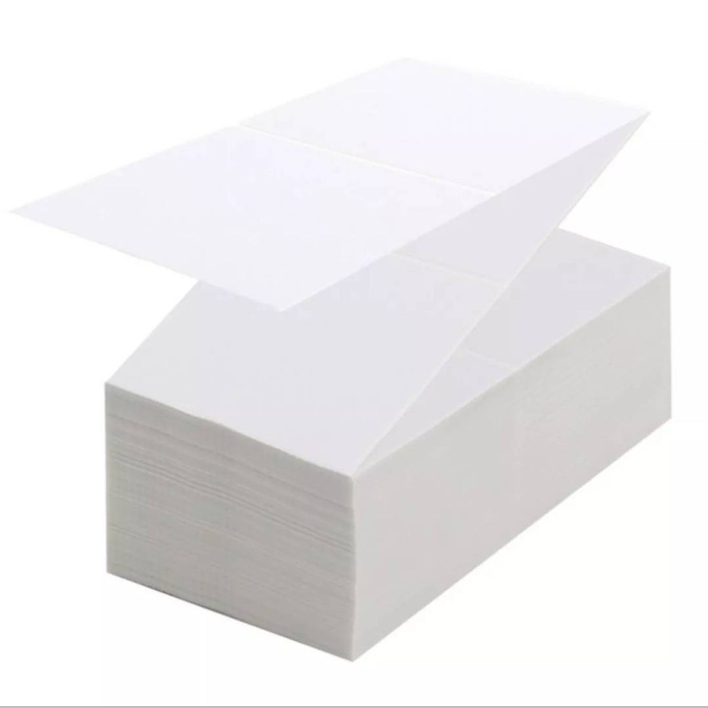 ภาพหน้าปกสินค้ากระดาษแผ่น กระดาษสติ๊กเกอร์บาร์โค้ด ใบปะหน้า สติ๊กเกอร์ความร้อนพิมพ์ฉลาก (100x150mm. 500แผ่น)