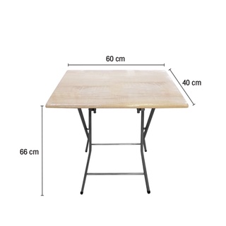 ภาพหน้าปกสินค้าKassa โต๊ะพับโต๊ะข้างโซฟา ท็อปลายไม้ / พลาสติก 3 สี ขนาด 60*40 / 52*36CM ขาเหล็กแข็งแรง พับเก็บได้ ของพร้อมส่งเร็ว (New) ที่เกี่ยวข้อง