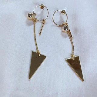 ADIZO เครื่องประดับเคลือบ ทองแท้ 18K ต่างหู Tangible Drop Earring