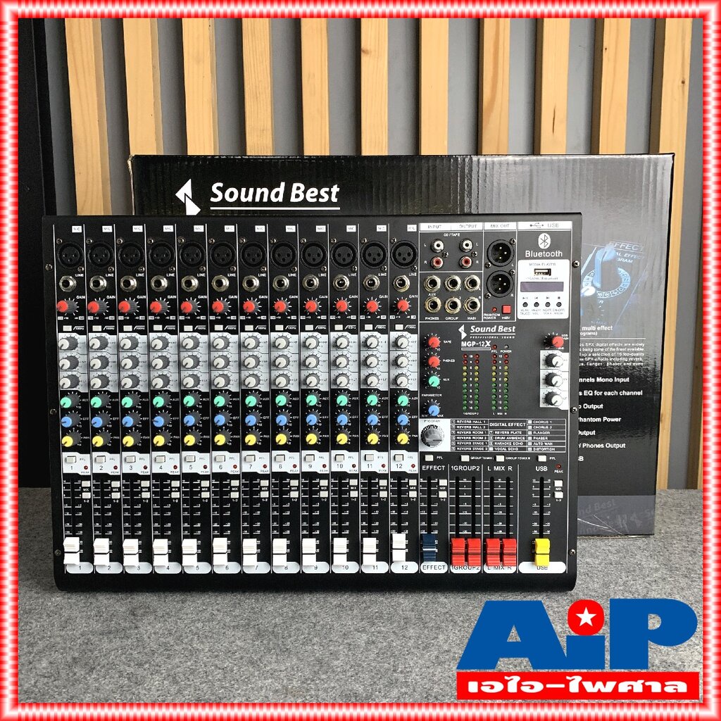 ฟรีค่าจัดส่ง-soundbest-mgp12x-mixer-มิก-มิกเซอร์-ซาวเบส-เอ็มจีพี-12-mgp-12x-mgp12x-mgp12-mg12x-12ch-12-ช่อง