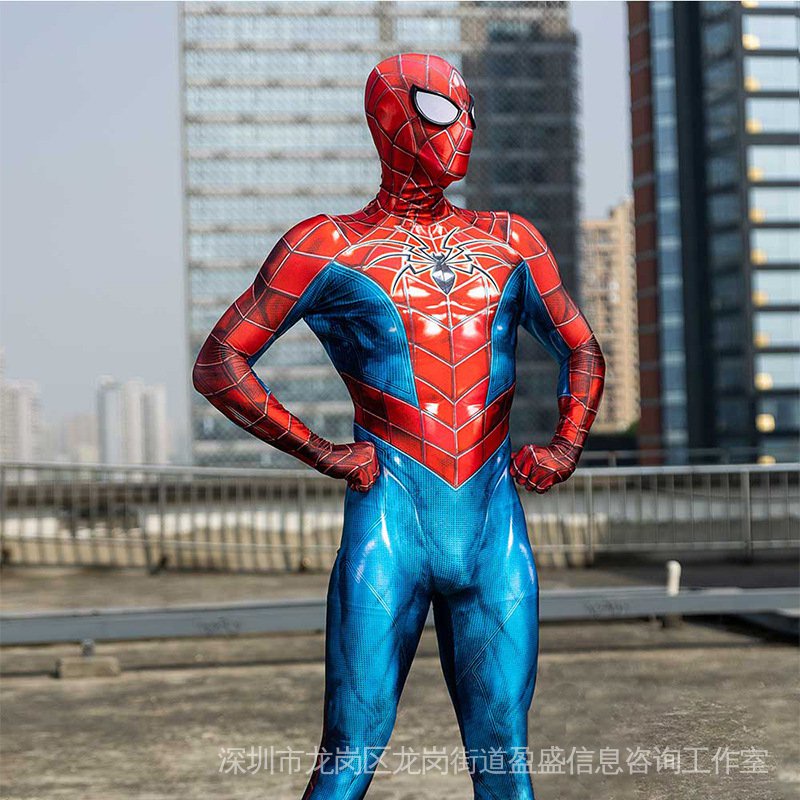 ราคาและรีวิวชุดจั๊มสูทคอสเพลย์ Spiderman MARK IV 2022 แบบรัดรูป