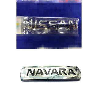 NISSAN NAVARA อักษร แผ่น PLATE logo นิสสัน นาวารา ข้างรถ แก้มข้าง ท้าย URvan