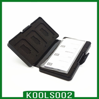 สินค้า 【พร้อมส่ง】( Koolsoo 2 ) กล่องเคส สีดํา กันน้ำ กันฝุ่น สำหรับใส่เมมโมรี่การ์ด 12 SD 6TF