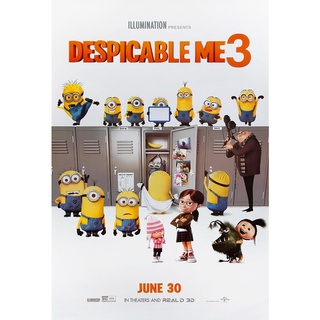 โปสเตอร์ หนัง การ์ตูน มินเนียน Minions Despicable Me 3 (2017) POSTER 24”x35” Inch 3D Animation Family Comedy Movie