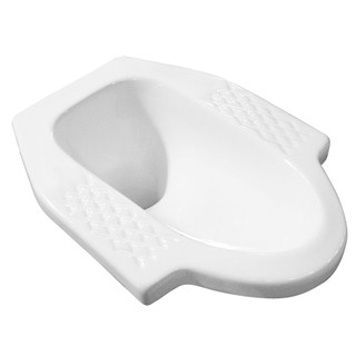 Squatting toilet SQUAT TOILET CORAL CR601 WHITE sanitary ware toilet สุขภัณฑ์นั่งยอง สุขภัณฑ์นั่งยอง ไม่มีฐาน CORAL CR60