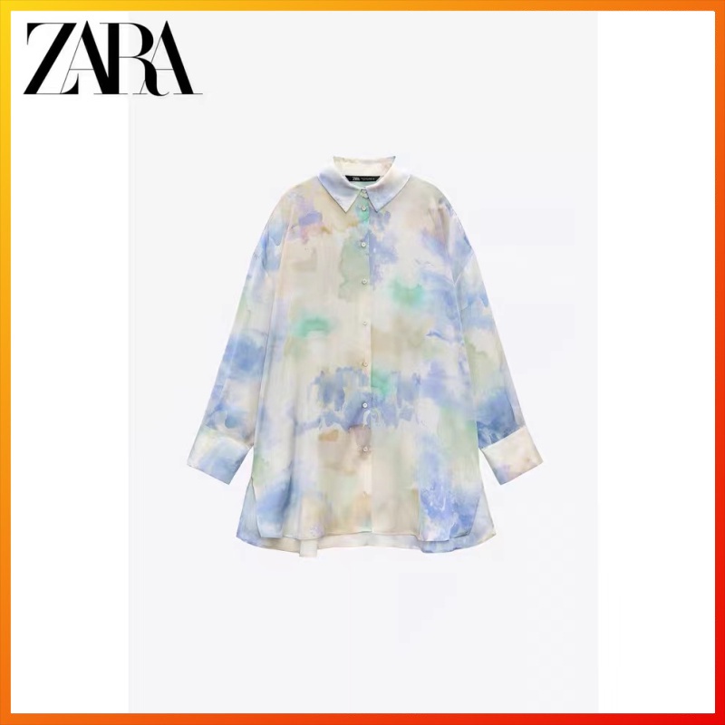 zara-เสื้อเชิ้ต-ผ้าซาติน-ผ้าไหม-ทรงหลวม