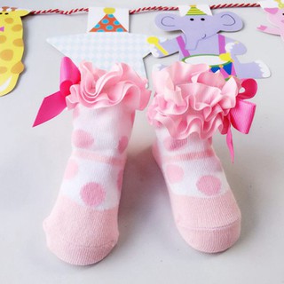 สินค้า ทารกแรกเกิด ทารก สาว ถุงเท้า สีชมพู ถุงเท้า เจ้าหญิง ถุงเท้า สำหรับ ทารก วันเกิด ของขวัญ