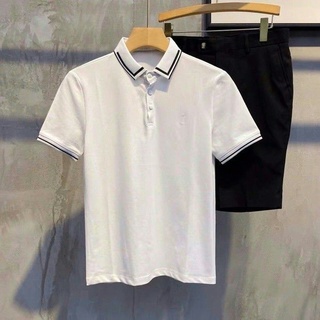 ✔ฤดูร้อนผู้ชายแขนสั้นเสื้อยืดเสื้อโปโล Paul สีทึบการค้าต่างประเทศขนาดใหญ่ความเห็นอกเห็นใจน้ำวิญญาณ guy สุทธิสีแดงวรรคเดี