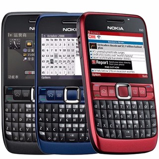 โทรศัพท์มือถือโนเกียปุ่มกด NOKIA E63  (สีแดง) 3G/4G รุ่นใหม่2020